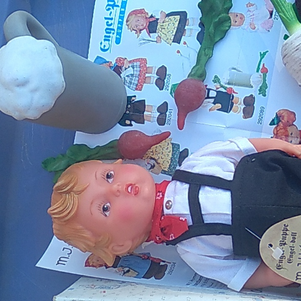 🇩🇪  Engel Puppe Hummel Doll VINTAGE GERMAN Collectible Radi Bub 11" - Picture 4 of 16